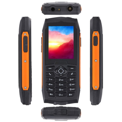 Rugtel R1D Rugged Phone, IP68 Waterproof Dustproof Shockproof, 2.4 inch, MTK6261D, 2000mAh Battery, Loud Box Speaker, FM, Network: 2G, Dual SIM(Orange) - Others by Rugtel | Online Shopping South Africa | PMC Jewellery | Buy Now Pay Later Mobicred