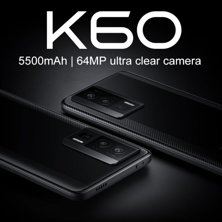 Xiaomi Redmi K60 5G, 64MP Camera, 12GB+512GB, Triple Back Cameras, Screen Fingerprint Identification, 5500mAh Battery, 6.67 inch MIUI 14 Snapdragon 8+ Gen1 Octa Core 4nm up to 3.0GHz, Network: 5G, Dual SIM, NFC, Heart Rate(White) - Xiaomi Redmi by Xiaomi | Online Shopping South Africa | PMC Jewellery