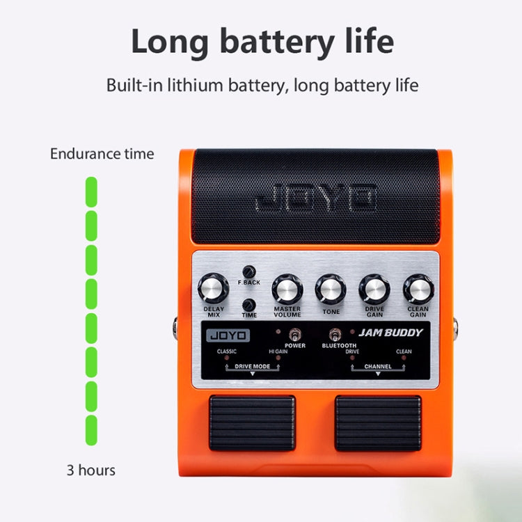 JOYO JAM BUDDY Bluetooth 4.0 Dual Channel with Effector Charging Guitar Small Speaker(Orange) - free shipping - PMC TechLife - Order now!