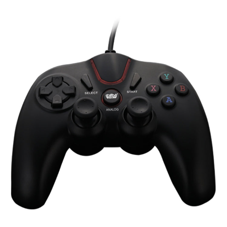 Wired Game Controller Gamepad Handle for PS3 / Compute(Black) - Gamepads by PMC Jewellery | Online Shopping South Africa | PMC Jewellery