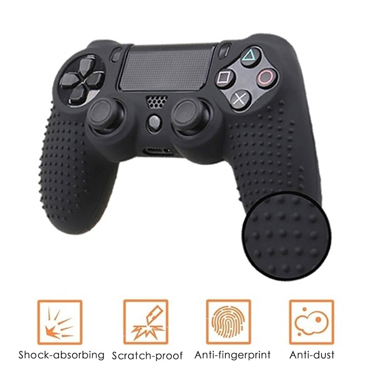 Non-slip Silicone Protective Case for Sony PS4(Blue) - Cases by PMC TechLife | Online Shopping South Africa | PMC TechLife