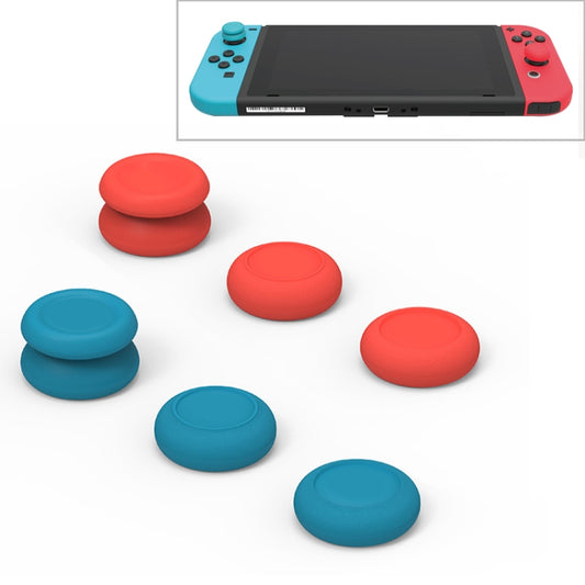 Skull&Co Left + Right Gamepad Rocker Cap Button Cover Thumb Grip Set for Switch / Switch Lite / JOYCON(Blue + Red) - Cases by PMC Jewellery | Online Shopping South Africa | PMC Jewellery