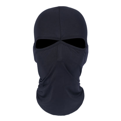 Balaclava Style Unisex Elastic Lycra Dual Holes Biking Head Mask(Black) - Protective Helmet & Masks by PMC Jewellery | Online Shopping South Africa | PMC Jewellery