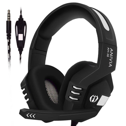 SADES AH-38 3.5mm Plug Wire-controlled E-sports Gaming Headset with Retractable Microphone, Cable Length: 2m(Black Silver) - Multimedia Headset by SADES | Online Shopping South Africa | PMC Jewellery | Buy Now Pay Later Mobicred