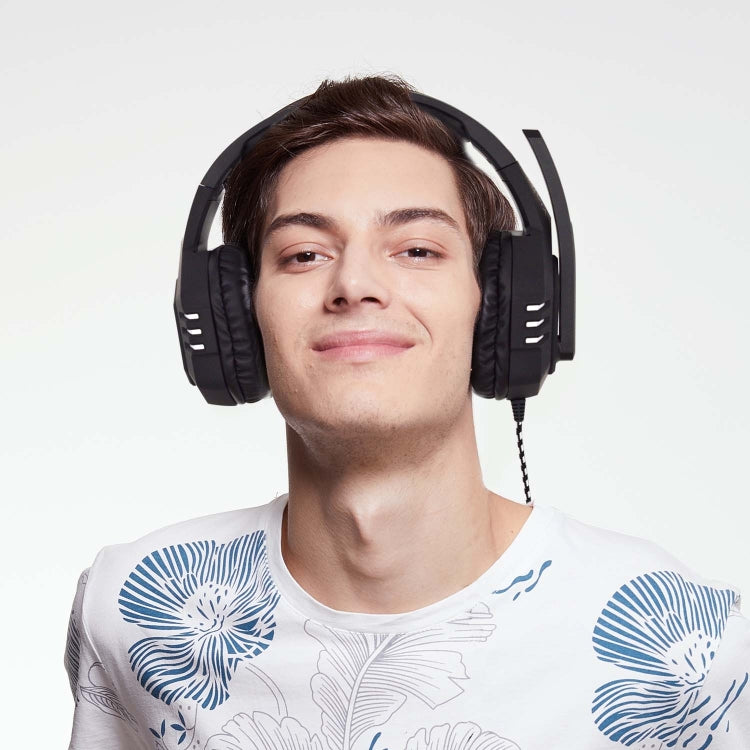 SADES AH-38 3.5mm Plug Wire-controlled E-sports Gaming Headset with Retractable Microphone, Cable Length: 2m(Black Silver) - free shipping - PMC TechLife - Order now!