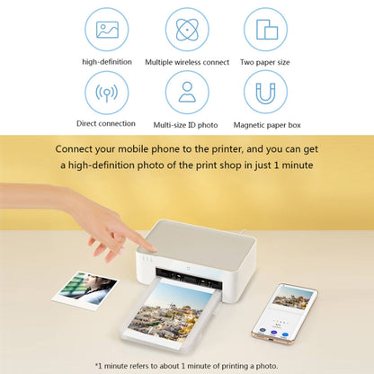 Original Xiaomi Mijia 1S Mini Automatic Pocket Photo Printer, US Plug(White) - Printer by Xiaomi | Online Shopping South Africa | PMC Jewellery