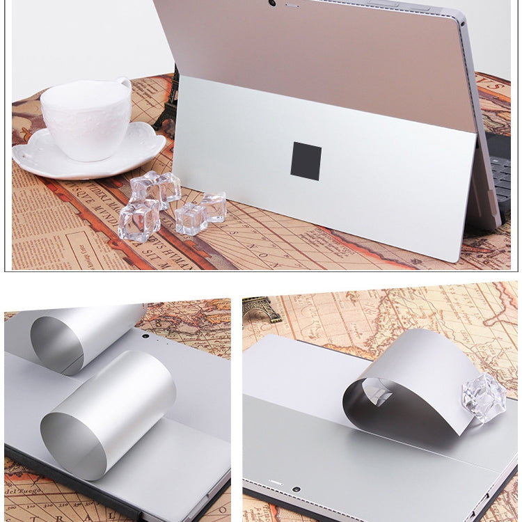 Tablet PC Shell Protective Back Film Sticker for Microsoft Surface Pro 3 (Silver) - Screen & Keyboard Cover by PMC TechLife | Online Shopping South Africa | PMC TechLife