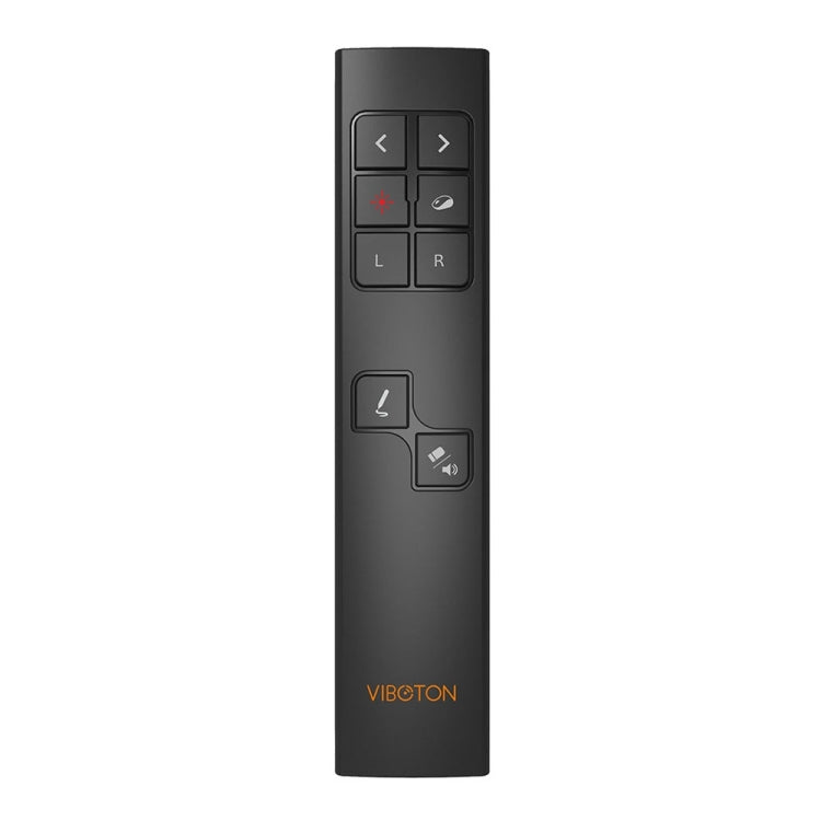 VIBOTON PP930 2.4GHz Multimedia Presentation Remote PowerPoint Clicker Wireless Presenter Handheld Controller Flip Pen, Control Distance: 30m(Black) -  by VIBOTON | Online Shopping South Africa | PMC Jewellery