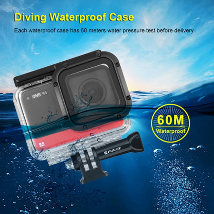 PULUZ 60m Underwater Depth Diving Case Waterproof Camera Housing for Insta360 One RS 4K Edition(Transparent) - Case & Bags by PULUZ | Online Shopping South Africa | PMC Jewellery