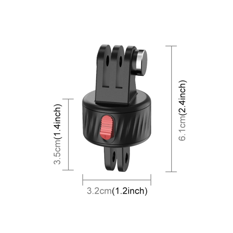 PULUZ Action Camera Magnetic Base Adapter (Black) - Connection Mount by PULUZ | Online Shopping South Africa | PMC Jewellery