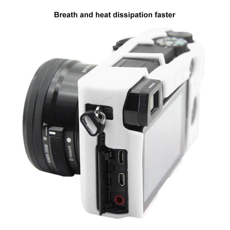 PULUZ Soft Silicone Protective Case for Sony ILCE-6300 / A6400(White) - Protective Case by PULUZ | Online Shopping South Africa | PMC TechLife | Buy Now Pay Later Mobicred