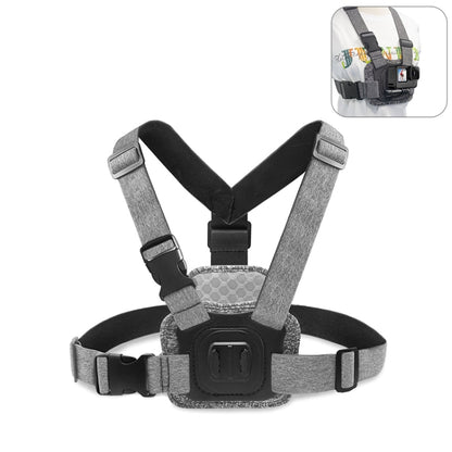 PULUZ Adjustable Body Mount Belt Chest Strap with J Hook Mount & Long Screw & Phone Clamp - Chest Belt by PULUZ | Online Shopping South Africa | PMC Jewellery