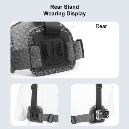 PULUZ Adjustable Body Mount Belt Chest Strap with J Hook Mount & Long Screw & Phone Clamp - Chest Belt by PULUZ | Online Shopping South Africa | PMC Jewellery