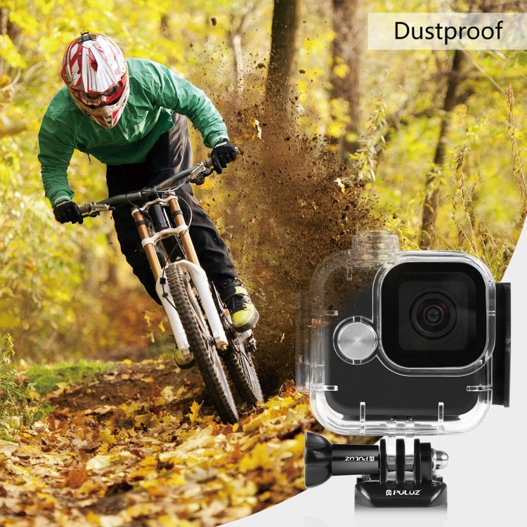 For GoPro Hero11 Black Mini PULUZ 40m Waterproof Housing Protective Case with Buckle Basic Mount & Screw (Transparent) - Waterproof Cases by PULUZ | Online Shopping South Africa | PMC TechLife | Buy Now Pay Later Mobicred