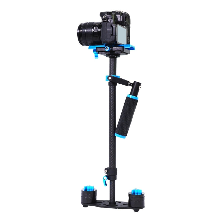 YELANGU 38.5-61cm Carbon Fiber Handheld Stabilizer for DSLR & DV Digital Video & Cameras, Capacity Range 0.5-3kg(Blue) - free shipping - PMC TechLife - Order now!