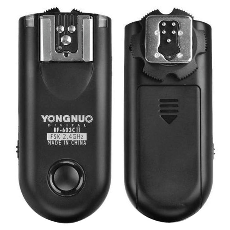 2 PCS YONGNUO RF603C II FSK 2.4GHz Wireless Flash Trigger with C1 Shutter Connecting Cable - free shipping - PMC TechLife - Order now!