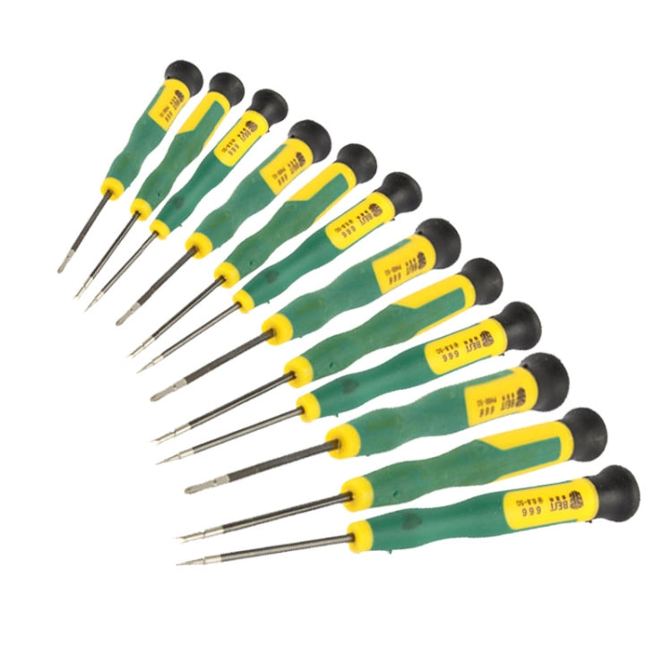 12 in 1 Screwdriver Repair Tool Set T2 T3 T4 T5 T6 T8 Ph00 Ph000 (Bst-666)(Green) - Screwdriver by BEST | Online Shopping South Africa | PMC Jewellery