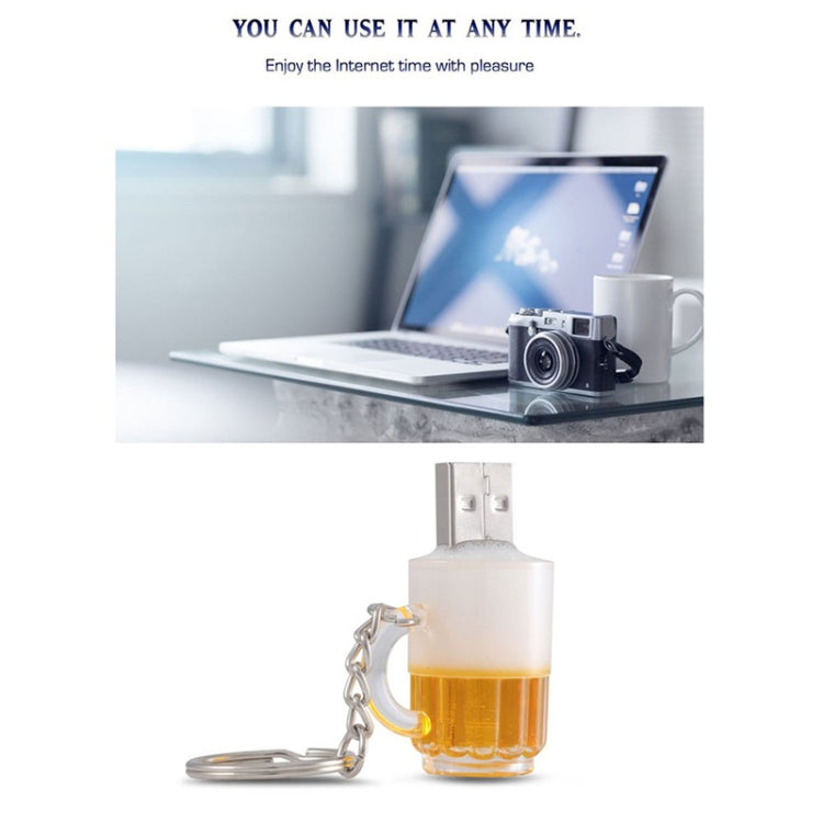 Beer Keychain Style USB Flash Disk with 32GB Memory - USB Flash Drives by PMC Jewellery | Online Shopping South Africa | PMC Jewellery