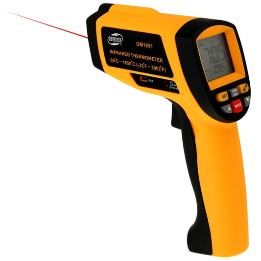 BENETECH GM1651 USB Digital Display Temperature Gun Handheld Infrared IR Thermometer, Measure Range: -30~1650C - Digital Thermometer by BENETECH | Online Shopping South Africa | PMC Jewellery | Buy Now Pay Later Mobicred