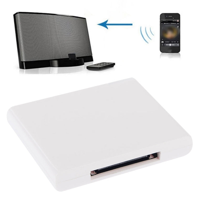 Wireless Bluetooth Music Receiver For iPhone 4 & 4S / (iPad 3) / iPad 2 / iPod  / Any Bluetooth Device(White) - free shipping - PMC TechLife - Order now!