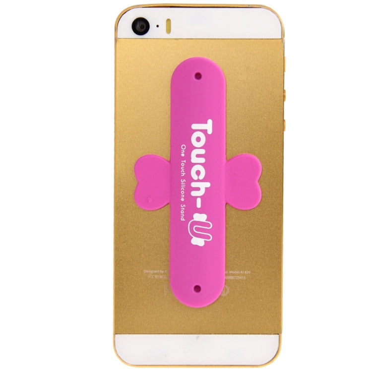 100 PCS Touch-u One Touch Universal Silicone Stand Holder(Magenta) - Desktop Holder by PMC TechLife | Online Shopping South Africa | PMC TechLife