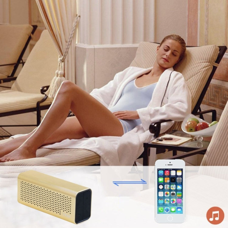 YM-308 Portable Rechargeable NFC Bluetooth Speaker, Support TF Card(Gold) - Desktop Speaker by PMC Jewellery | Online Shopping South Africa | PMC Jewellery