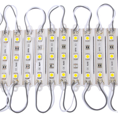 Module Light Strip, 20x 3-LED Warm White Light 5050 SMD LED, DC 12V - LED Module Light by PMC TechLife | Online Shopping South Africa | PMC TechLife