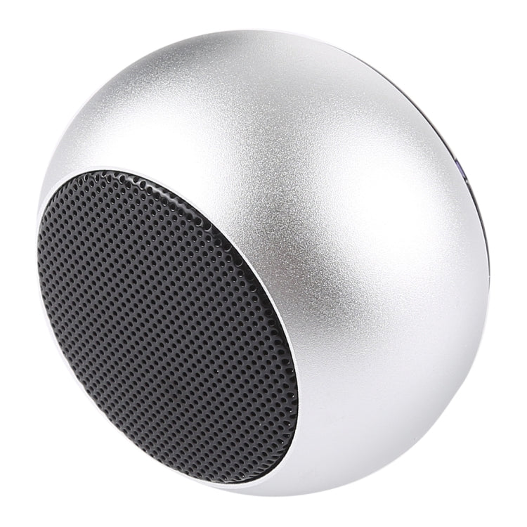Mini Metal Wireless Bluetooth Speaker,  Hands-free, LED Indicator(Silver) - Desktop Speaker by PMC TechLife | Online Shopping South Africa | PMC TechLife