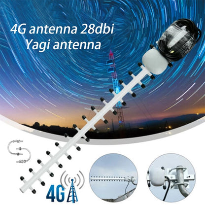 High Gain 28dBi SMA Plug 4G 696-960MHz / 1710-2690MHz Yagi Antenna - Other Accessories by PMC Jewellery | Online Shopping South Africa | PMC Jewellery