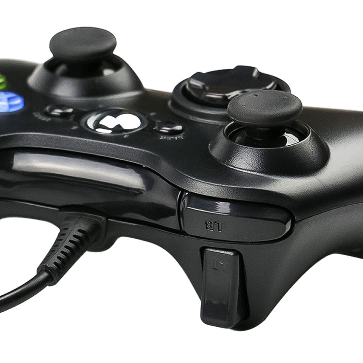 USB 2.0 Wired Controller Gamepad for XBOX360, Plug and Play, Cable Length: 2.5m(Black) - Gamepad by PMC Jewellery | Online Shopping South Africa | PMC Jewellery