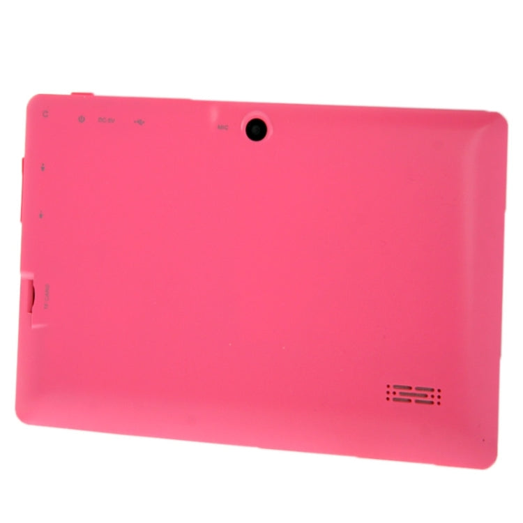 Tablet PC 7.0 inch, 1GB+16GB, Android 4.0, Allwinner A33 Quad Core 1.5GHz, WiFi, Bluetooth, OTG, G-sensor(Pink) - 7.0-8.0 inch by PMC Jewellery | Online Shopping South Africa | PMC Jewellery