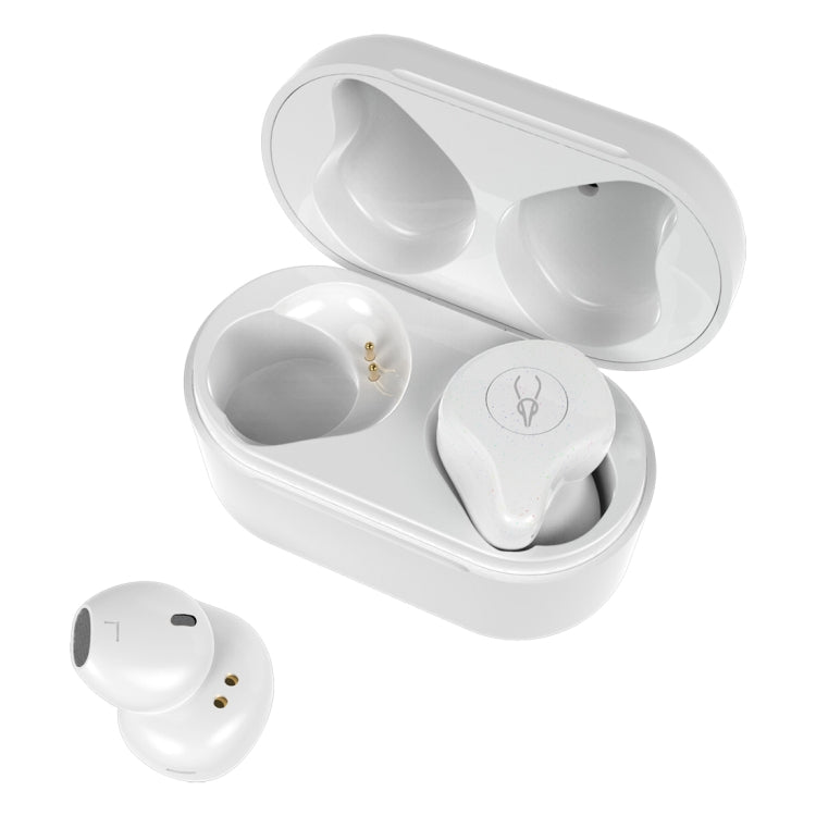 SABBAT X12PRO Mini Bluetooth 5.0 In-Ear Stereo Earphone with Charging Box, For iPad, iPhone, Galaxy, Huawei, Xiaomi, LG, HTC and Other Smart Phones(Moonlight White) - Bluetooth Earphone by Sabbat | Online Shopping South Africa | PMC Jewellery | Buy Now Pay Later Mobicred