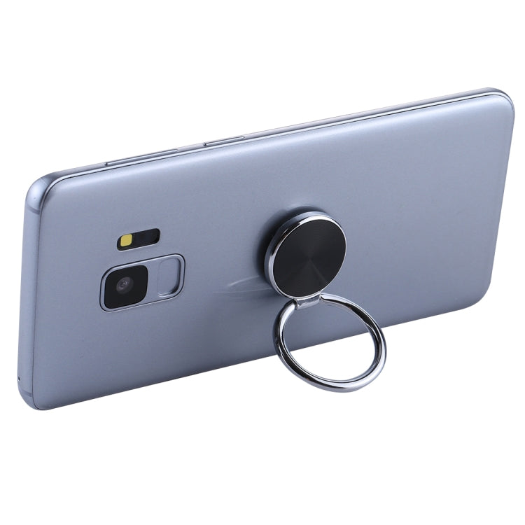 Universal CD Pattern Metal Mobile Phone Ring Holder(Black) - Ring Holder by PMC TechLife | Online Shopping South Africa | PMC TechLife
