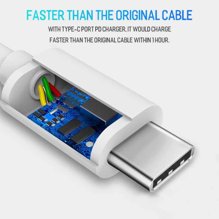 USB-C / Type-C to USB-C / Type-C PD Fast Charging & Sync Data Cable, Cable Length: 14cm(White) - USB-C & Type-C Cable by PMC Jewellery | Online Shopping South Africa | PMC Jewellery