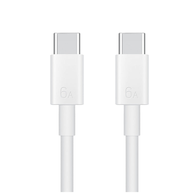 Original Huawei CC800 6A Type-C / USB-C to Type-C / USB-C Charging Data Cable, Length: 1.8m (White) - USB-C & Type-C Cable by Huawei | Online Shopping South Africa | PMC Jewellery | Buy Now Pay Later Mobicred