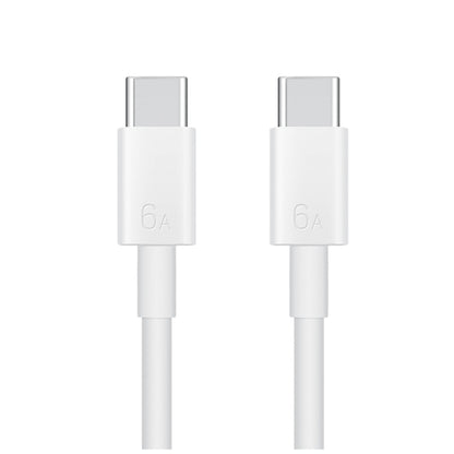 Original Huawei CC800 6A Type-C / USB-C to Type-C / USB-C Charging Data Cable, Length: 1.8m (White) - USB-C & Type-C Cable by Huawei | Online Shopping South Africa | PMC Jewellery | Buy Now Pay Later Mobicred