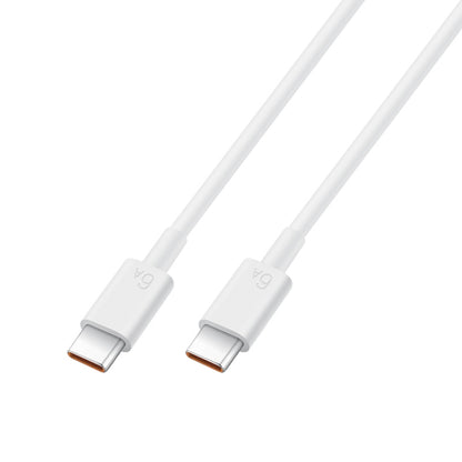 Original Huawei CC800 6A Type-C / USB-C to Type-C / USB-C Charging Data Cable, Length: 1.8m (White) - USB-C & Type-C Cable by Huawei | Online Shopping South Africa | PMC Jewellery | Buy Now Pay Later Mobicred