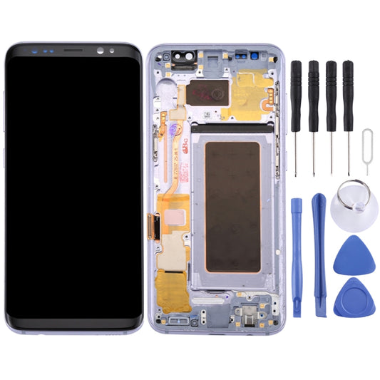Original LCD Screen + Original Touch Panel with Frame for Galaxy S8 / G950 / G950F / G950FD / G950U / G950A / G950P / G950T / G950V / G950R4 / G950W / G9500(Grey) - LCD Screen by PMC Jewellery | Online Shopping South Africa | PMC Jewellery