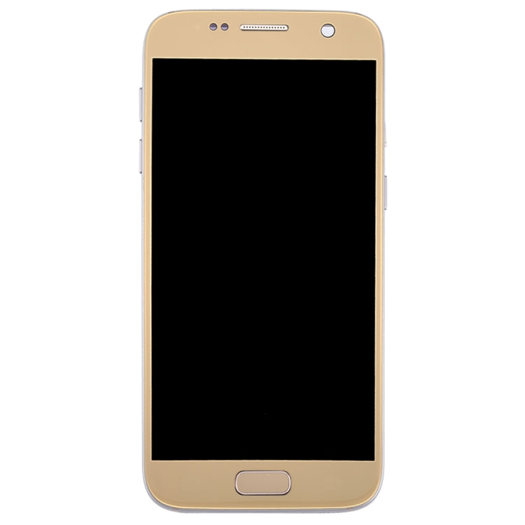 OLED LCD Screen for Galaxy S7 / G930V Digitizer Full Assembly with Frame (Gold) - LCD Screen by PMC Jewellery | Online Shopping South Africa | PMC Jewellery