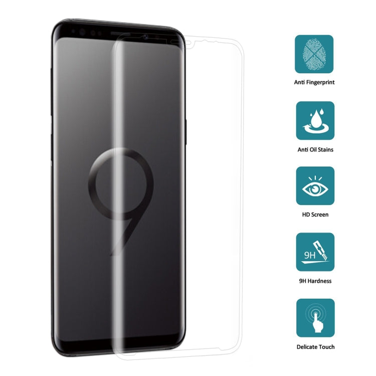For Galaxy S9+ 9H Surface Hardness 3D Curved Edge Anti-scratch Full Screen HD Tempered Glass Screen Protector (Transparent) - free shipping - PMC TechLife - Order now!