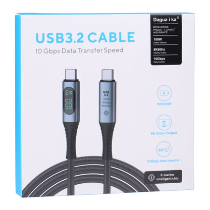 10Gbps 8K USB-C/Type-C to USB-C/Type-C Digital Video Cable Compatible with USB 3.2, Length: 1m (Black) - Video & Audio Cable by PMC Jewellery | Online Shopping South Africa | PMC Jewellery