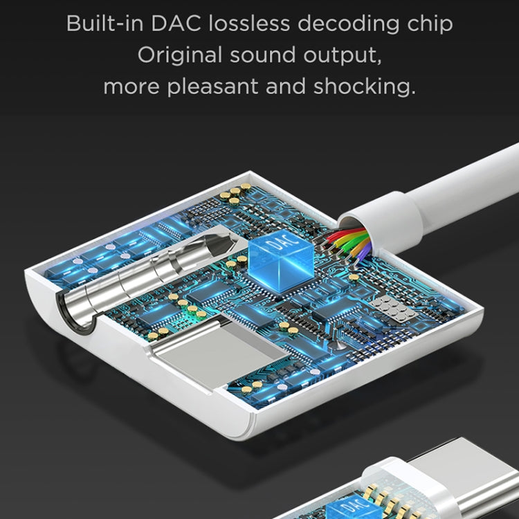 JOYROOM SH-C1 Type-C / USB-C to 3.5mm Digital Audio Converter Adapter (White) - free shipping - PMC TechLife - Order now!