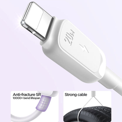JOYROOM S-CL020A14 Multi-Color Series 20W USB-C / Type-C to 8 Pin Fast Charging Data Cable, Length:1.2m (White) - 2 in 1 Cable by JOYROOM | Online Shopping South Africa | PMC Jewellery