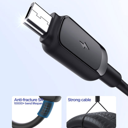 JOYROOM S-AM018A14 Multi-Color Series 2.4A USB to Micro USB Fast Charging Data Cable, Length:2m(Black) - Micro USB Cable by JOYROOM | Online Shopping South Africa | PMC Jewellery