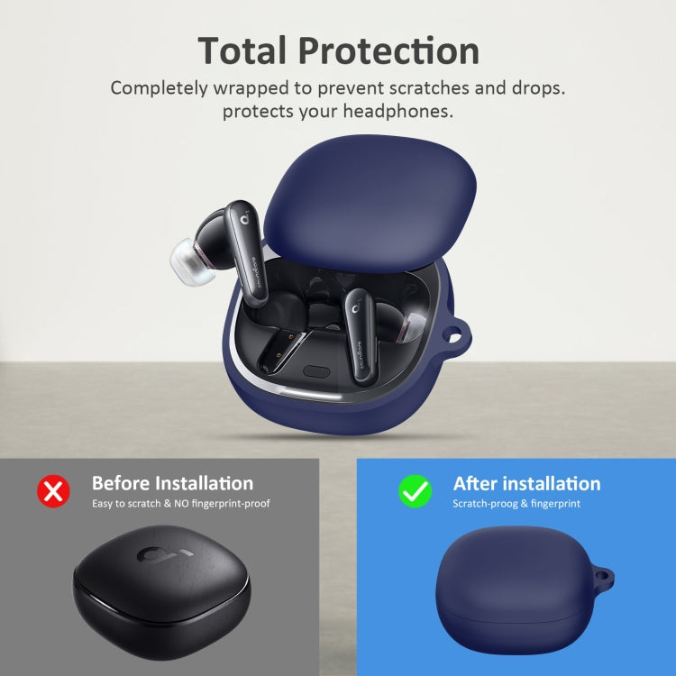 For Anker Soundcore Liberty 4 Bluetooth Earphone Silicone Protective Case (White) - Other Earphone Case by PMC TechLife | Online Shopping South Africa | PMC TechLife