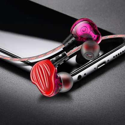 QKZ CK4 HIFI In-ear Four-unit Music Headphones (Red) - Sport Earphone by QKZ | Online Shopping South Africa | PMC Jewellery