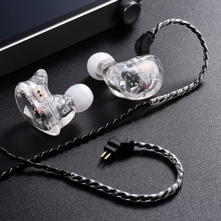 QKZ VK1 Plug-in Design Four-unit Music Headphones, Support for Changing Lines Basic Version - In Ear Wired Earphone by QKZ | Online Shopping South Africa | PMC Jewellery