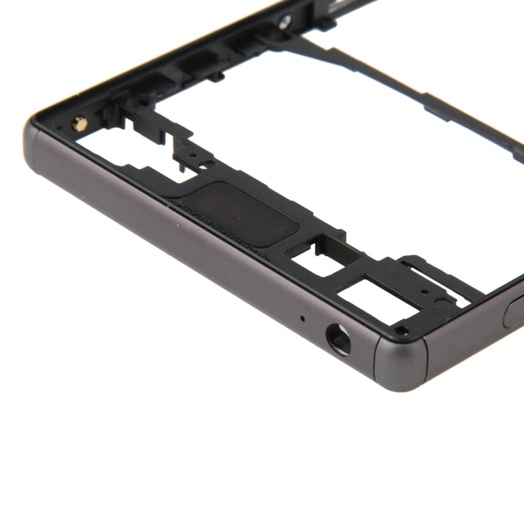 Front Bezel  for Sony Xperia Z5 (Single SIM Card Version) (Black) - Frame Bezel Plate by PMC Jewellery | Online Shopping South Africa | PMC Jewellery