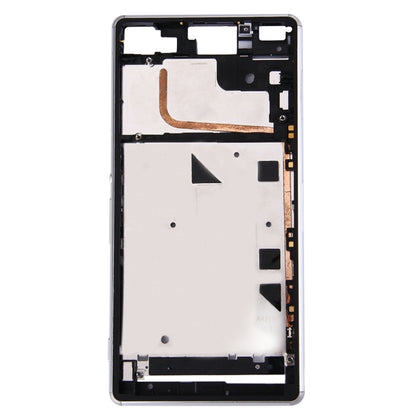 Single SIM Front Housing LCD Frame Bezel for Sony Xperia Z3(White) - Frame Bezel Plate by PMC Jewellery | Online Shopping South Africa | PMC Jewellery