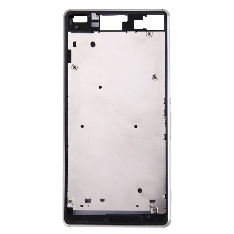 Single SIM Front Housing LCD Frame Bezel for Sony Xperia Z3(White) - Frame Bezel Plate by PMC Jewellery | Online Shopping South Africa | PMC Jewellery